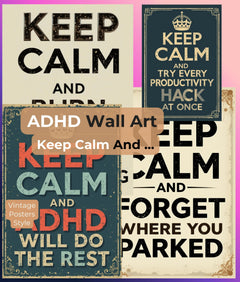 ADHD Wall Art Clipart Bundle - CraftNest - Digital Crafting and Art