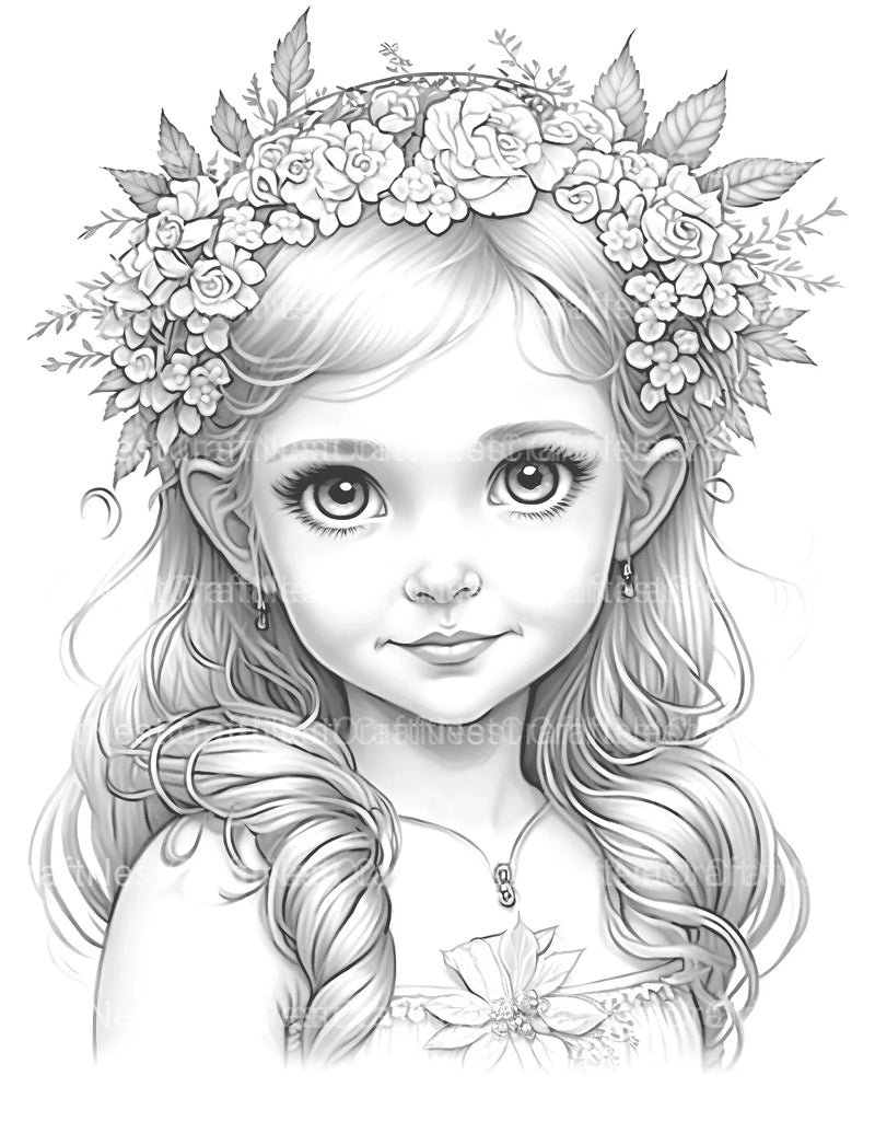 Hawaiian Girl Coloring Book - CraftNest - Digital Crafting and Art