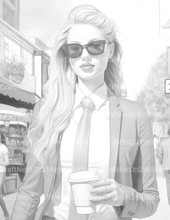 Kids Christmas Girl Coloring Book - CraftNest - Digital Crafting and Art