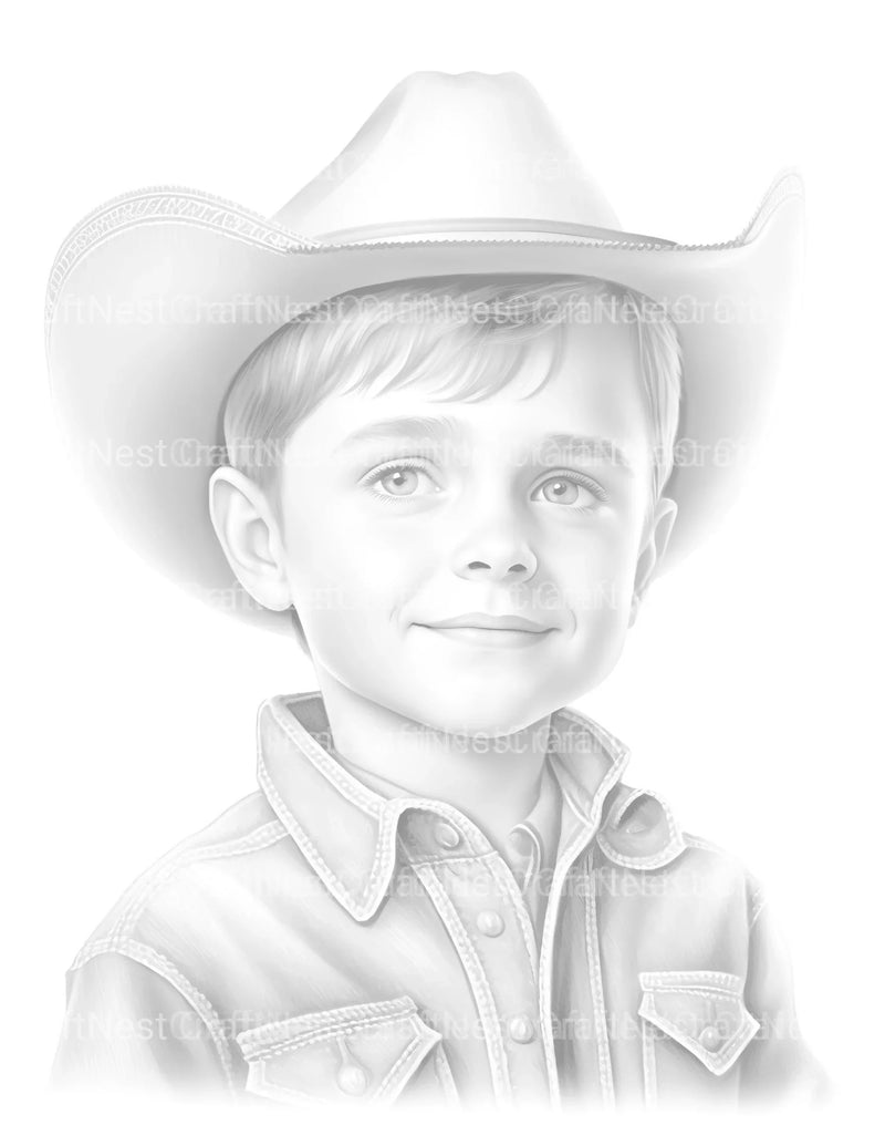 Cowgirl Coloring Book - CraftNest - Digital Crafting and Art