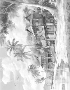 Hawaii Coloring Book - CraftNest - Digital Crafting and Art