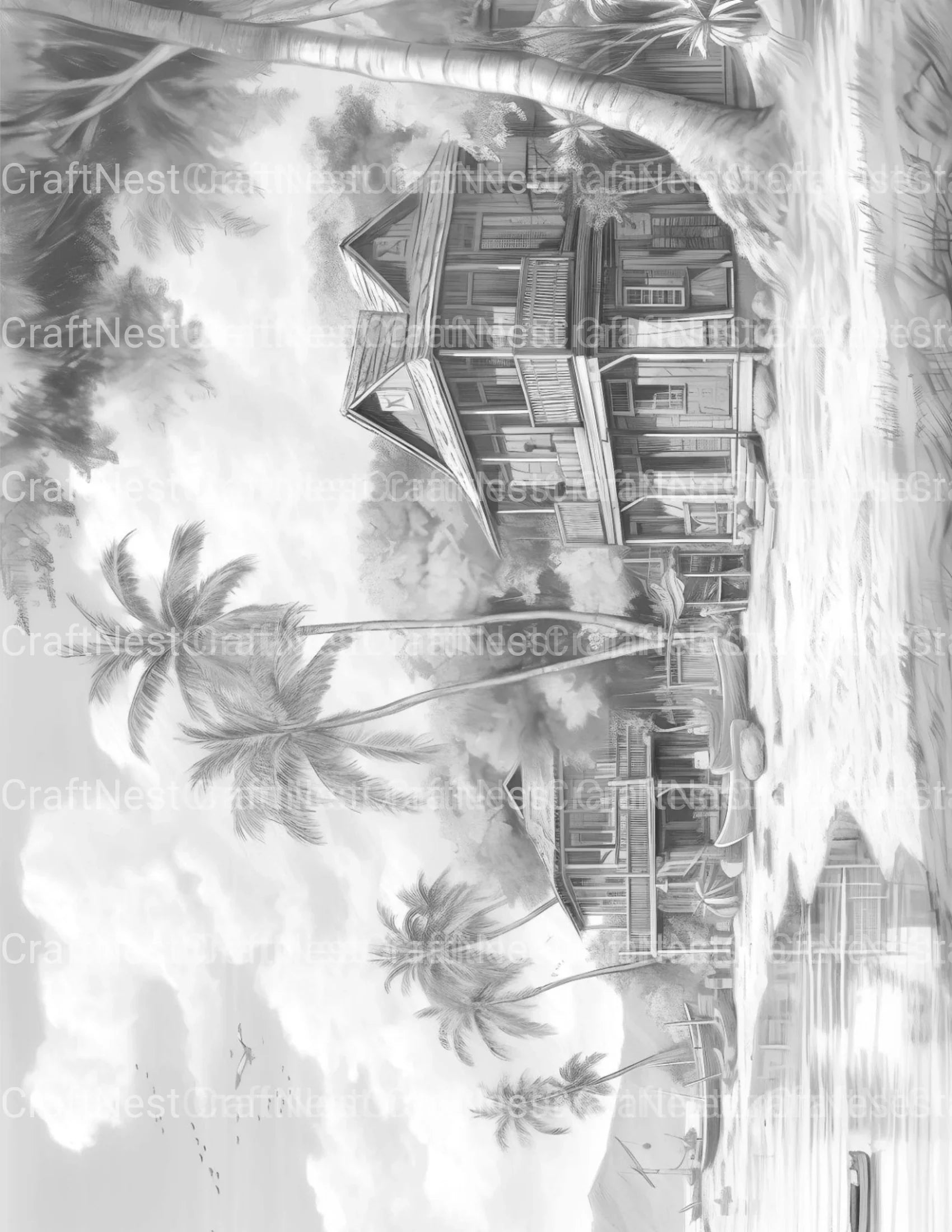 Hawaii Coloring Book - CraftNest - Digital Crafting and Art