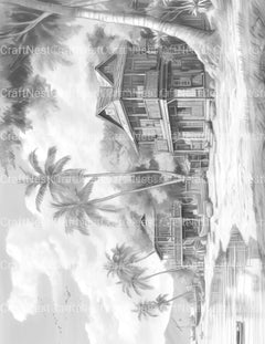 Hawaii Coloring Book - CraftNest - Digital Crafting and Art