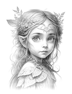 Fairy Girl Coloring Book - CraftNest - Digital Crafting and Art