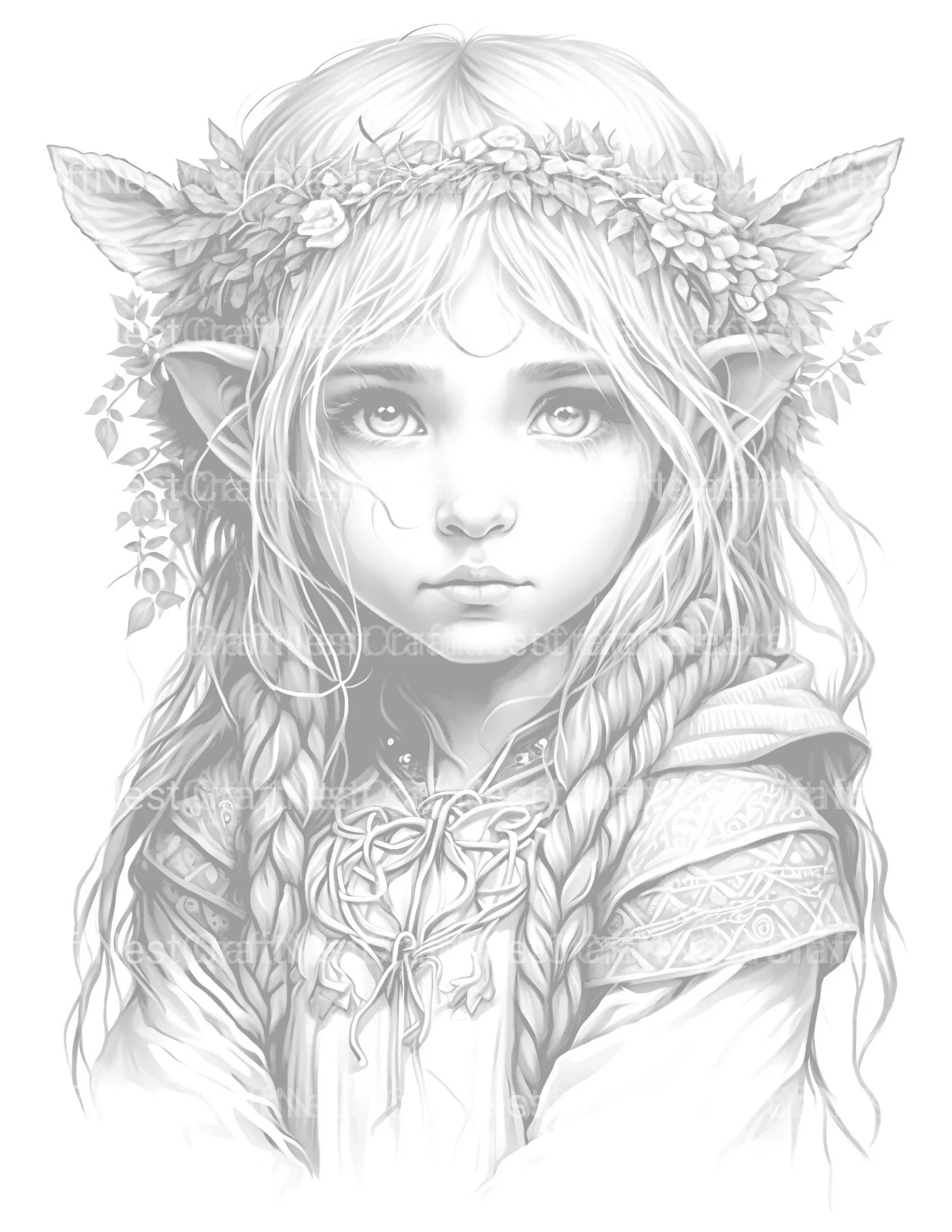 Fairy Girl Coloring Book - CraftNest - Digital Crafting and Art