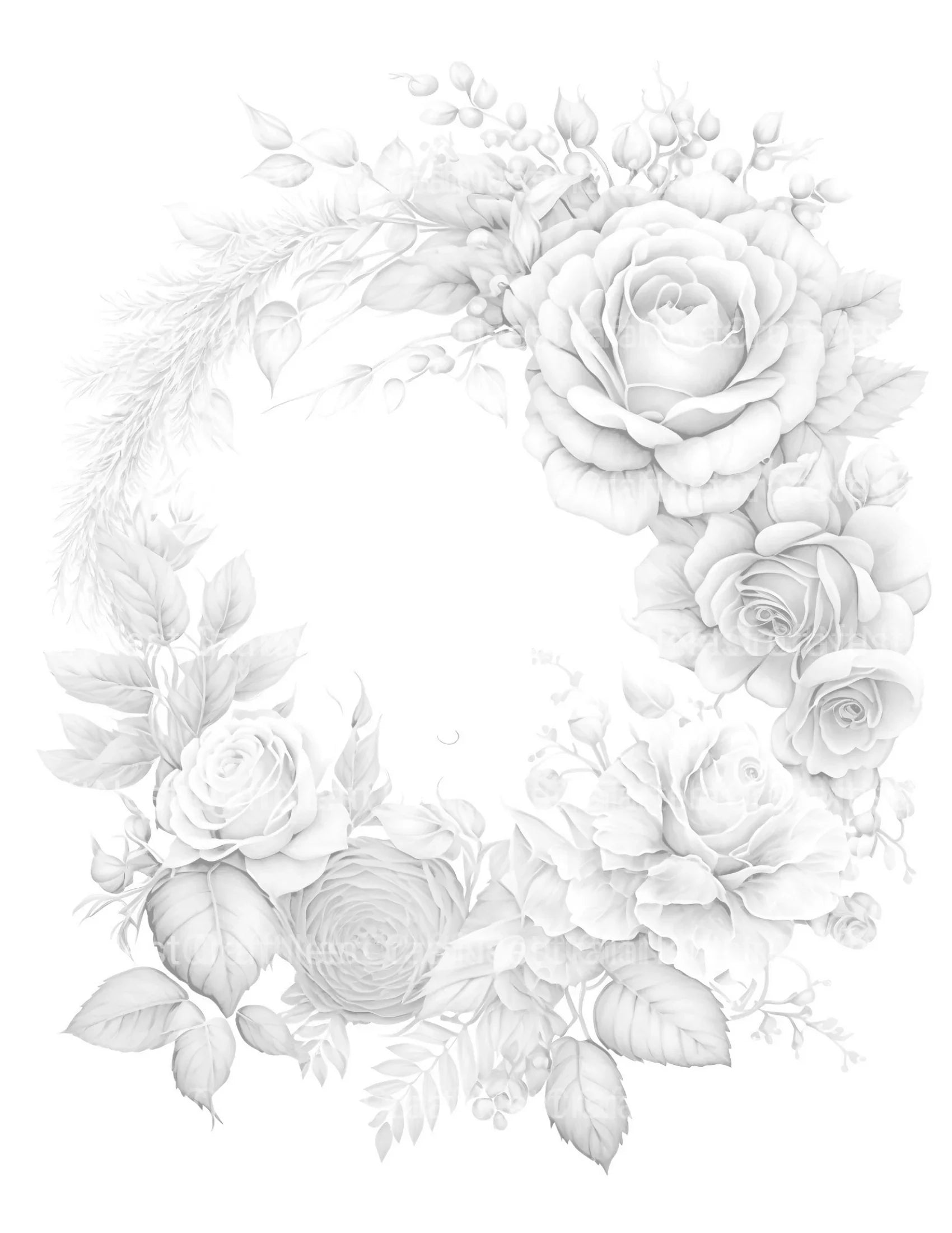 Rose Flower Coloring Book - CraftNest - Digital Crafting and Art