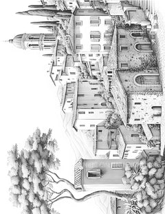 Italian Village Landscapes Coloring Book - CraftNest - Digital Crafting and Art