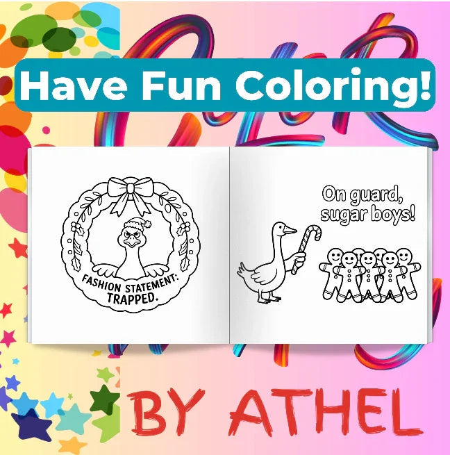 Funny Christmas Goose Coloring Book Bundle - CraftNest - Digital Crafting and Art