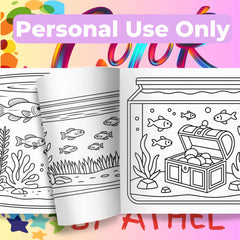 Aquarium Coloring Book Bundle - CraftNest - Digital Crafting and Art