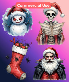 Ultimate Merry Creepmas Clipart Bundle - CraftNest - Digital Crafting and Art