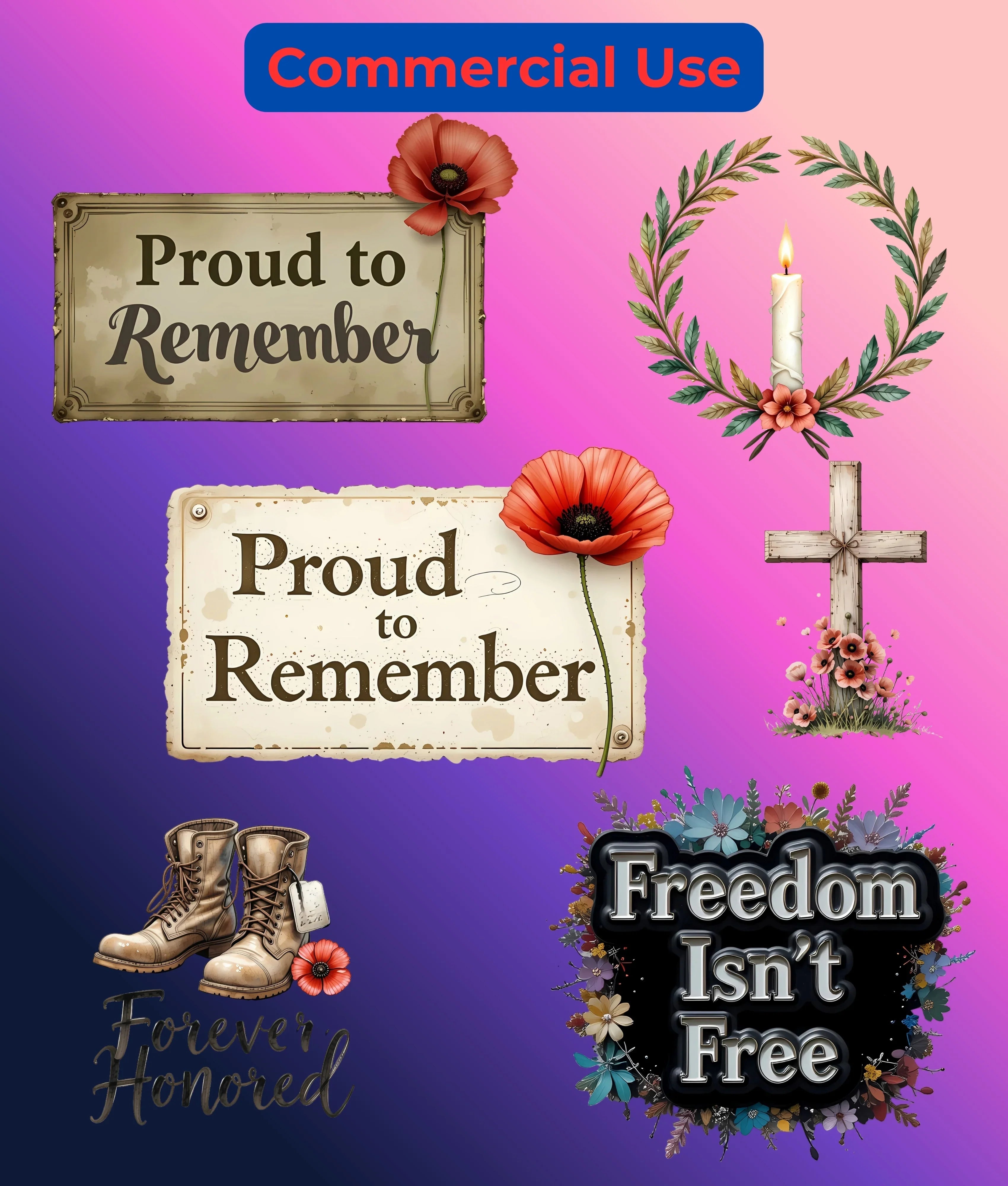 American Valor Clipart Bundle - CraftNest - Digital Crafting and Art