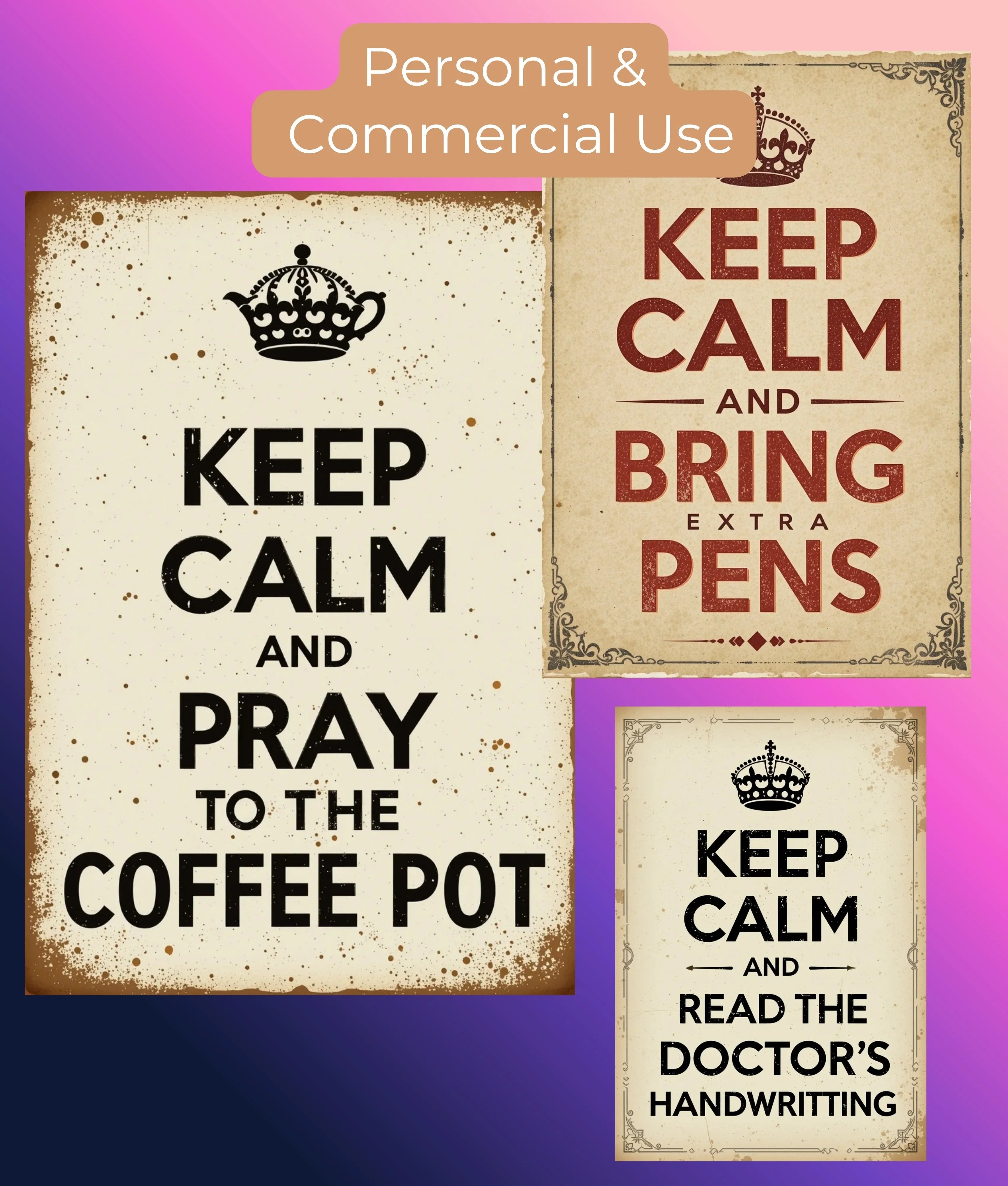 Office Humour Wall Art Clipart Bundle - CraftNest - Digital Crafting and Art
