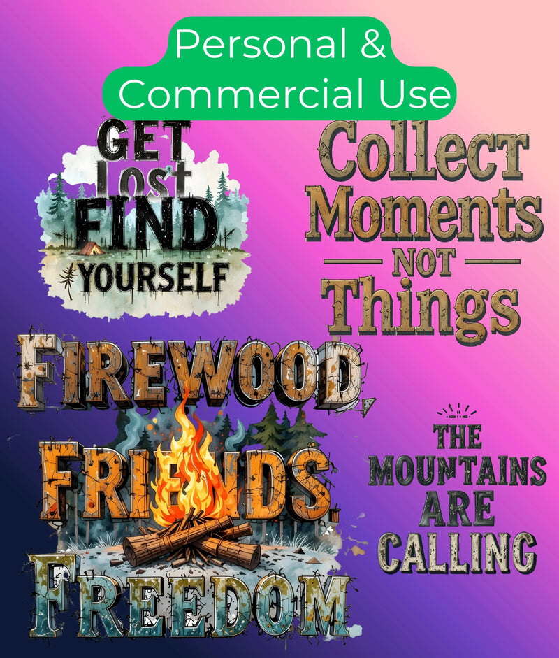Camping & Nature Clipart Bundle - CraftNest - Digital Crafting and Art