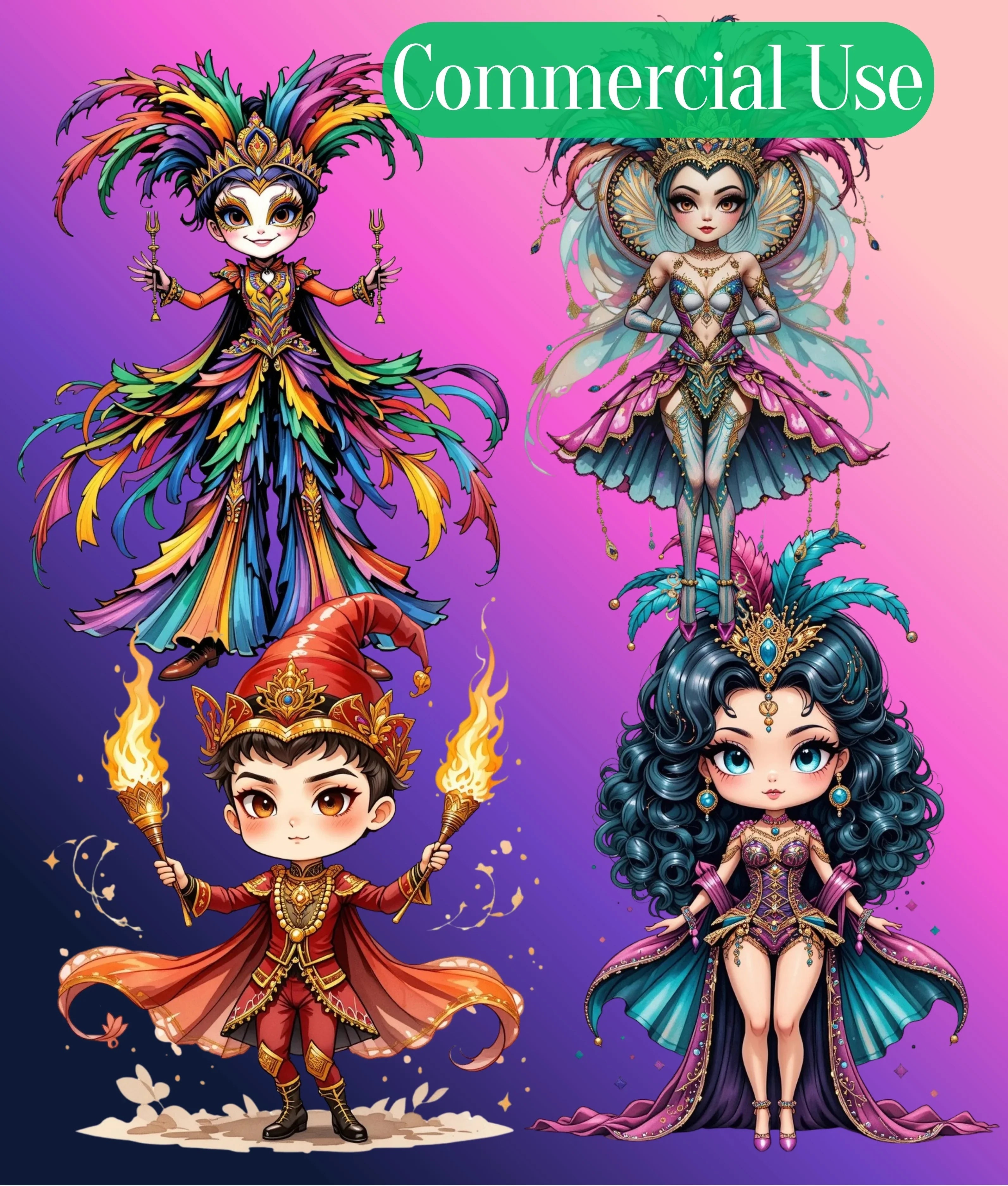 Mardi Gras Clipart Bundle - CraftNest - Digital Crafting and Art
