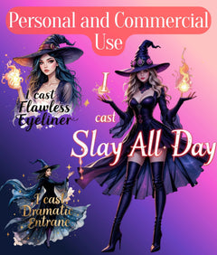 Sarcastic Witch Clipart Bundle - CraftNest - Digital Crafting and Art