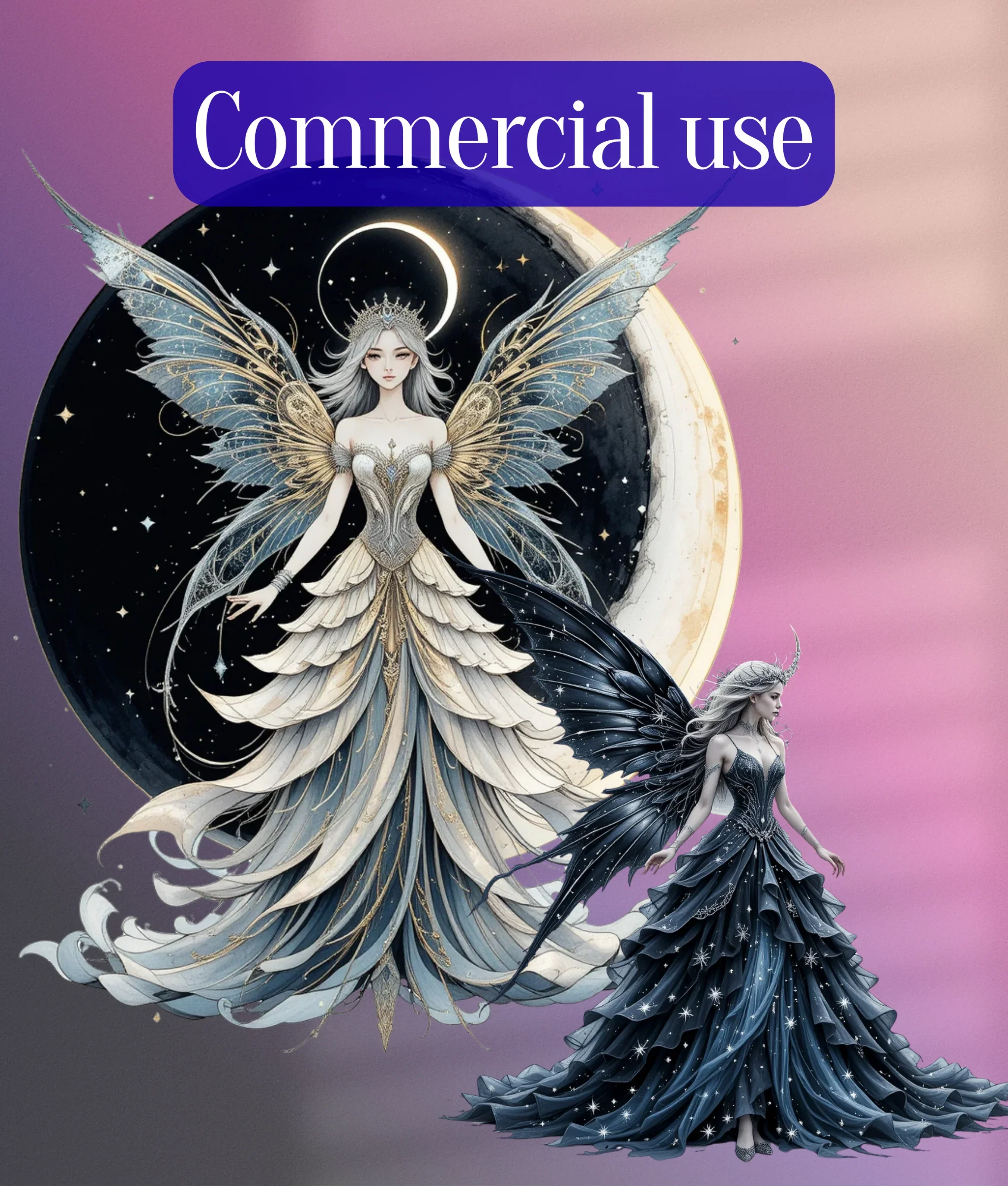 Celestial Fairy Clipart Bundle - CraftNest - Digital Crafting and Art