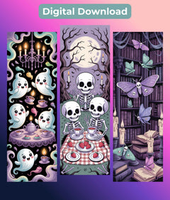 Creepy Cute Bookmark Bundle - Junk Journals Collection - CraftNest - Digital Crafting and Art