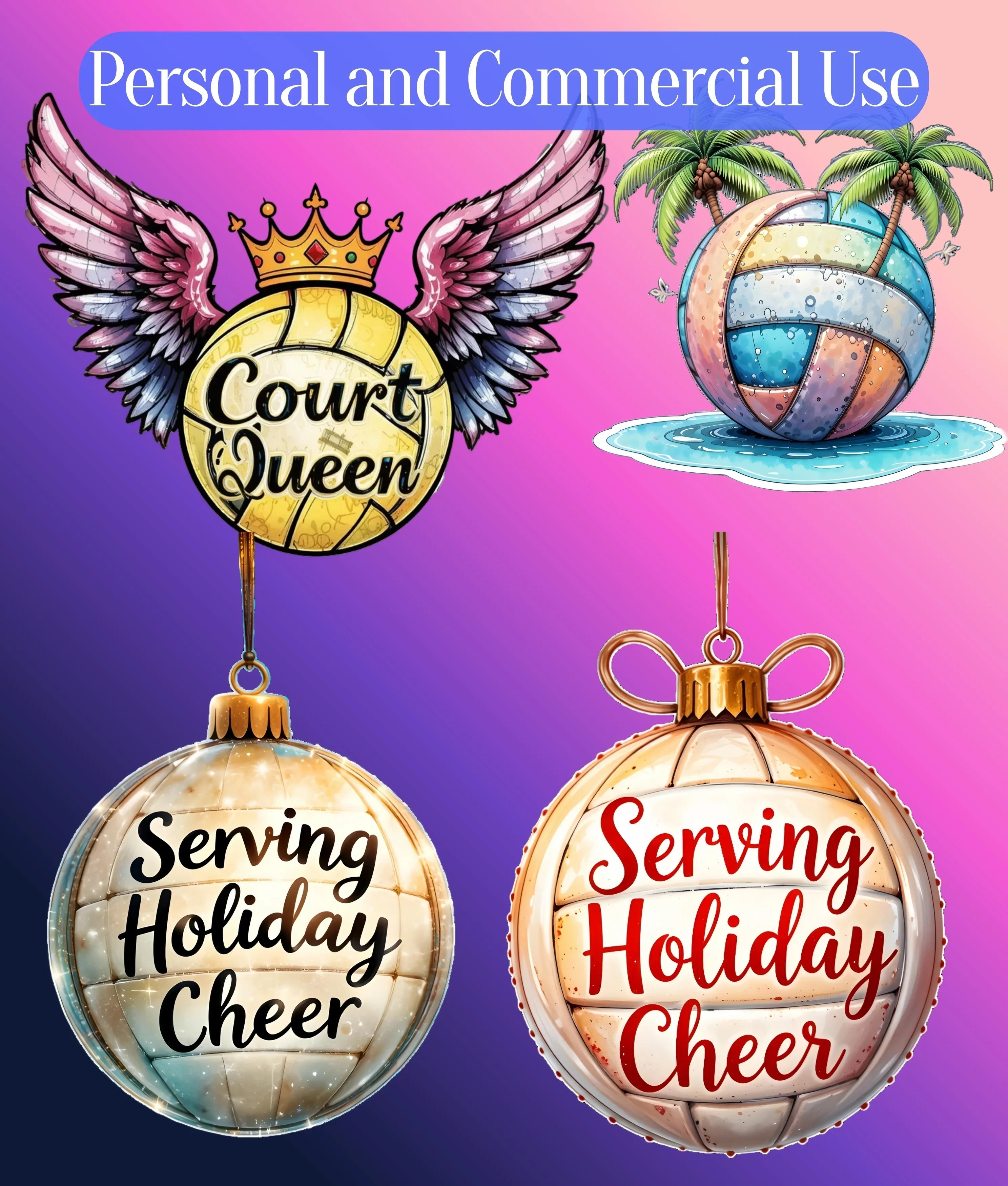 Volleyball Clipart Bundle - CraftNest - Digital Crafting and Art