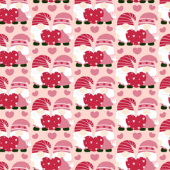 Valentines Day Gnome Seamless Digital Paper - CraftNest - Digital Crafting and Art