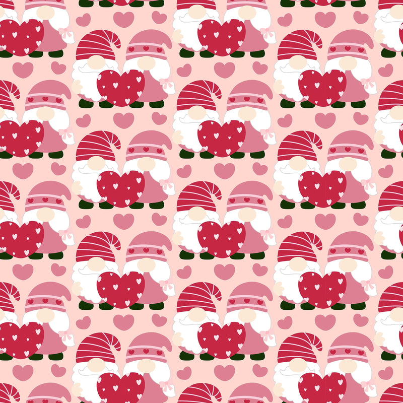 Valentines Day Gnome Seamless Digital Paper - CraftNest - Digital Crafting and Art