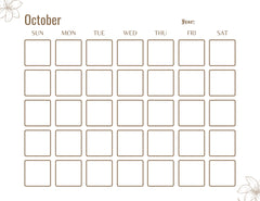 Blank Monthly Calendar KDP Planner - CraftNest - Digital Crafting and Art