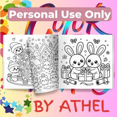 Whimsical Christmas Coloring Books Bundle - CraftNest - Digital Crafting and Art