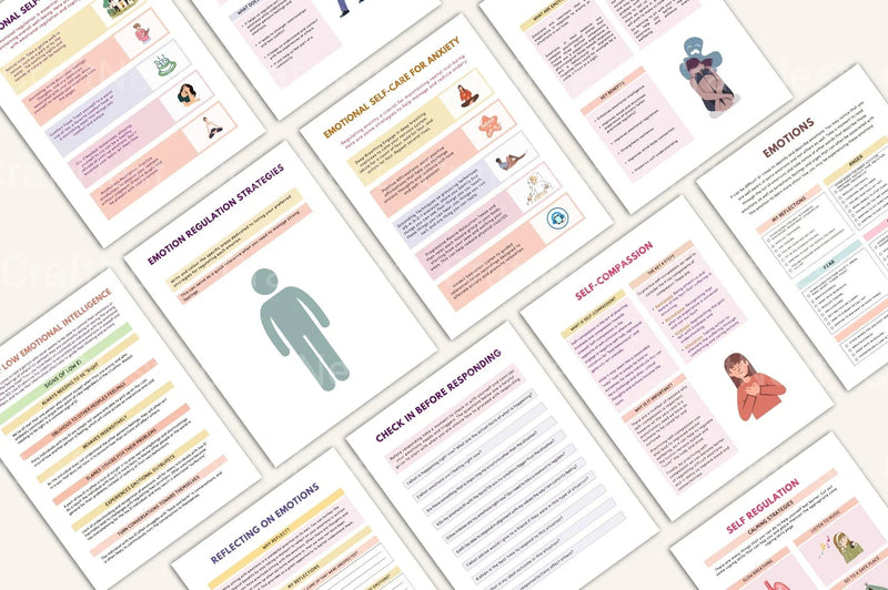 Emotion Processing Worksheets for Personal Growth - CraftNest - Digital Crafting and Art