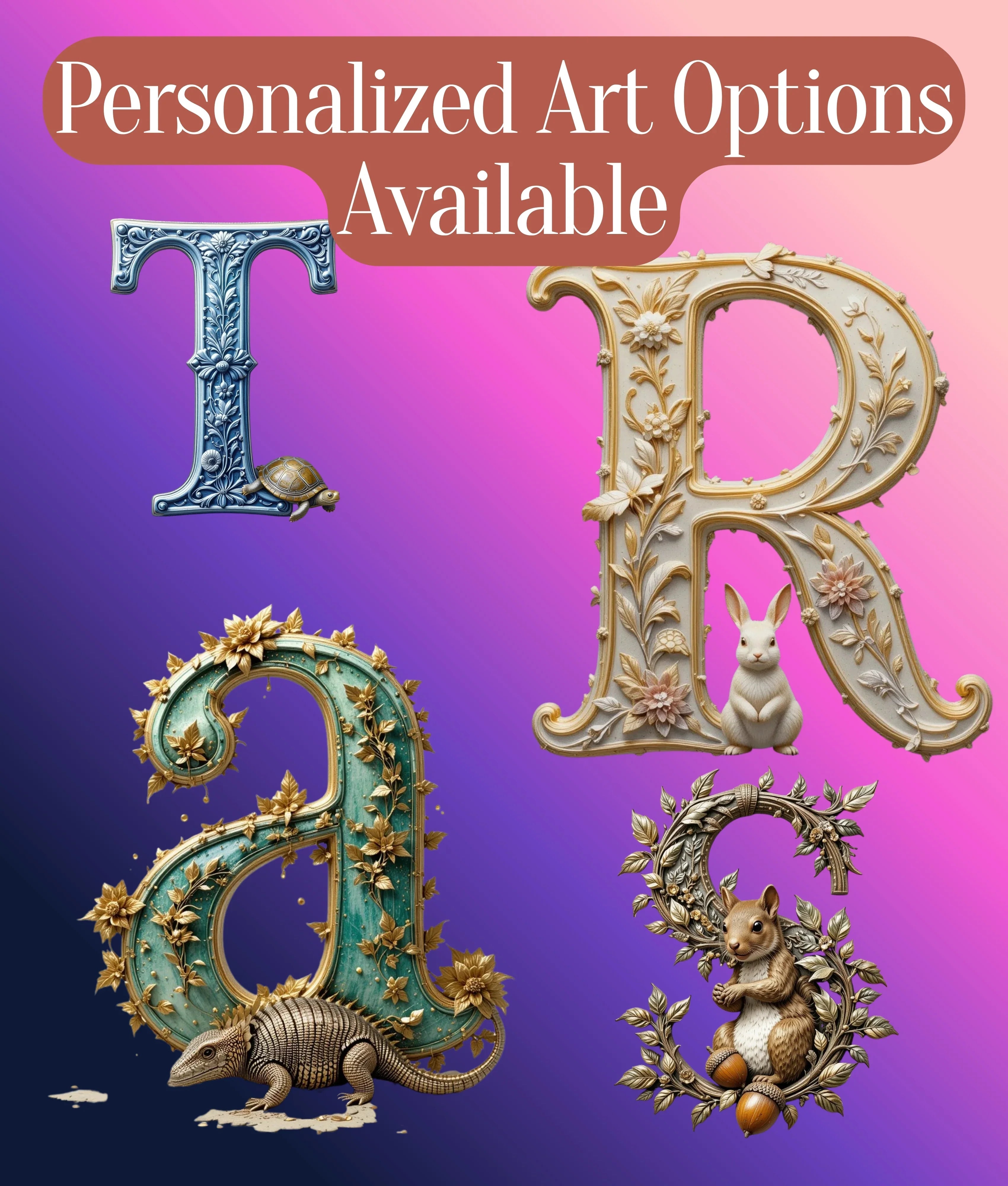 3D Embossed Alphabet Clipart Bundle - CraftNest - Digital Crafting and Art