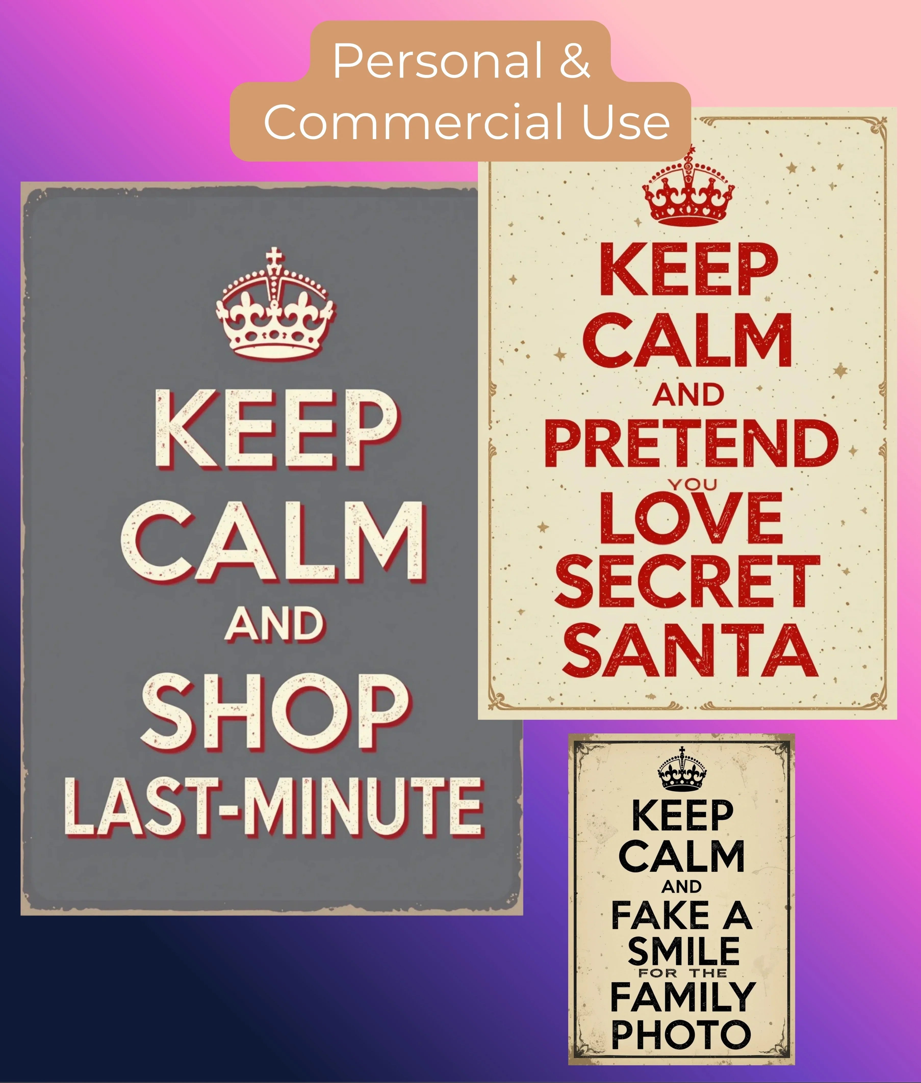 Christmas Wall Art Clipart Bundle - CraftNest - Digital Crafting and Art