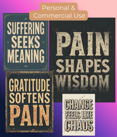 Inspirational Quotes Wall Art Bundle - CraftNest - Digital Crafting and Art