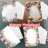 Spring Boho Faux Yarn Floral Borders Clipart Bundle
