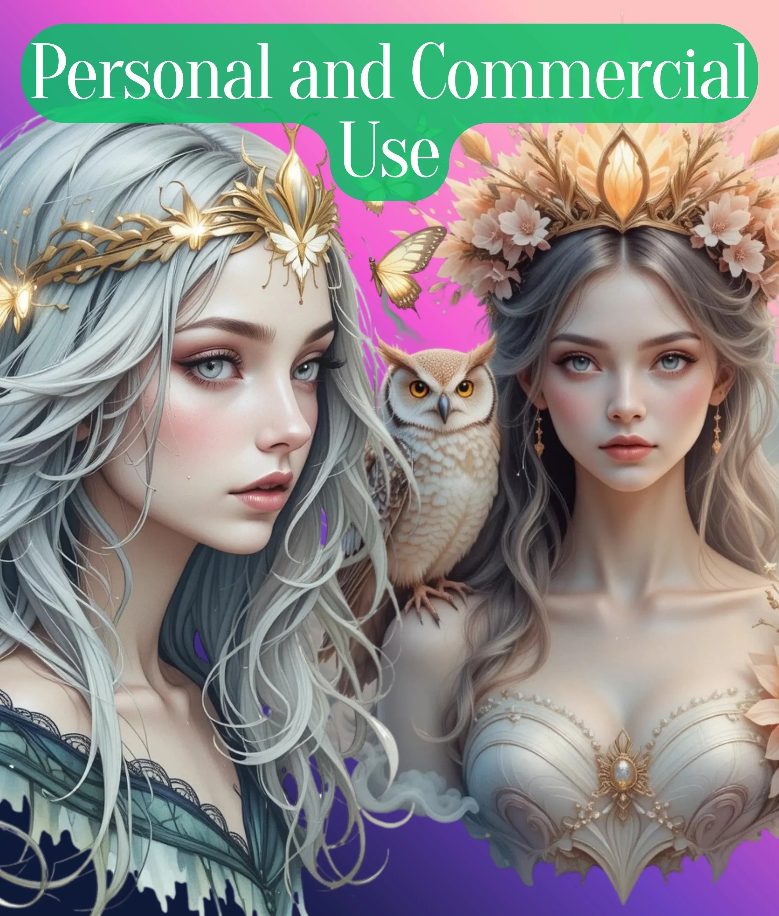 Ethereal Forest Witch Clipart Bundle - CraftNest - Digital Crafting and Art