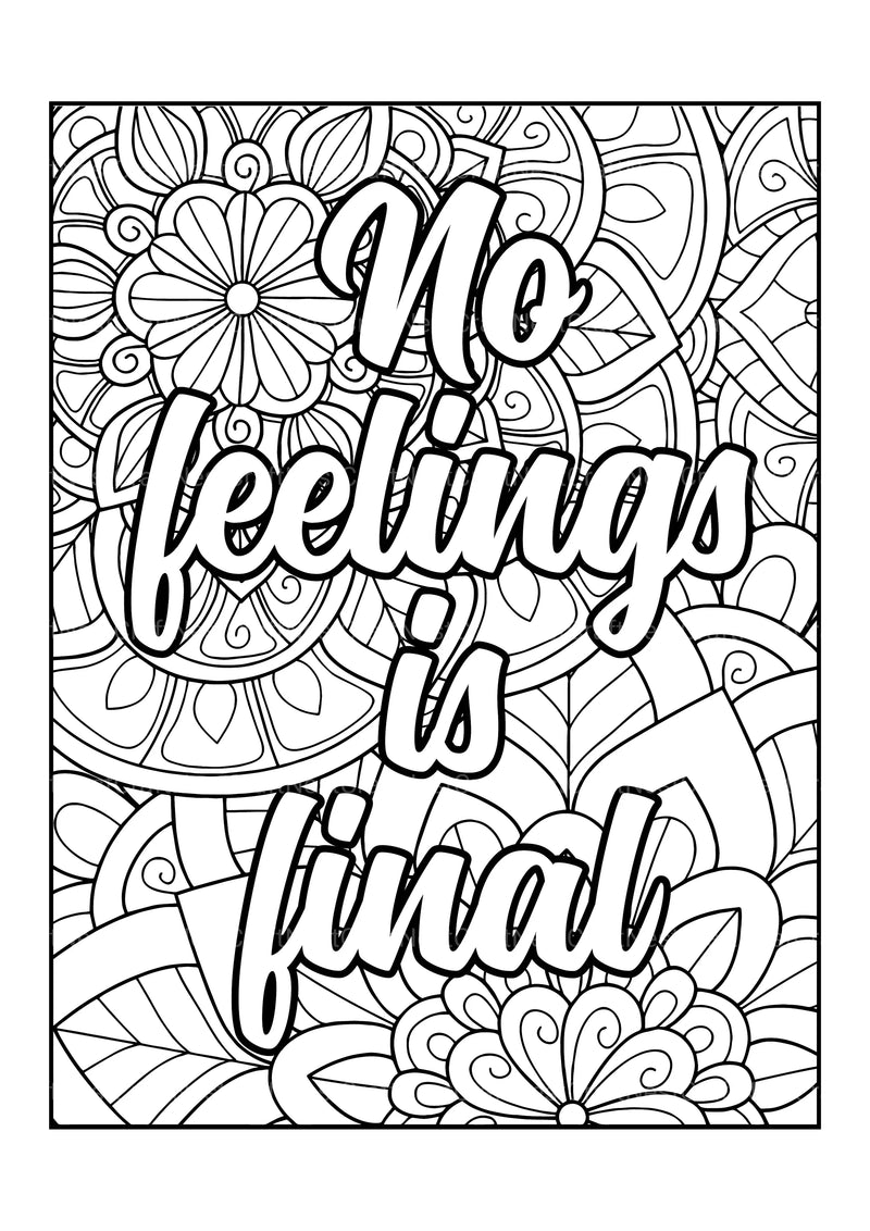 Motivational Quotes Coloring Book 1 - CraftNest - Digital Crafting and Art