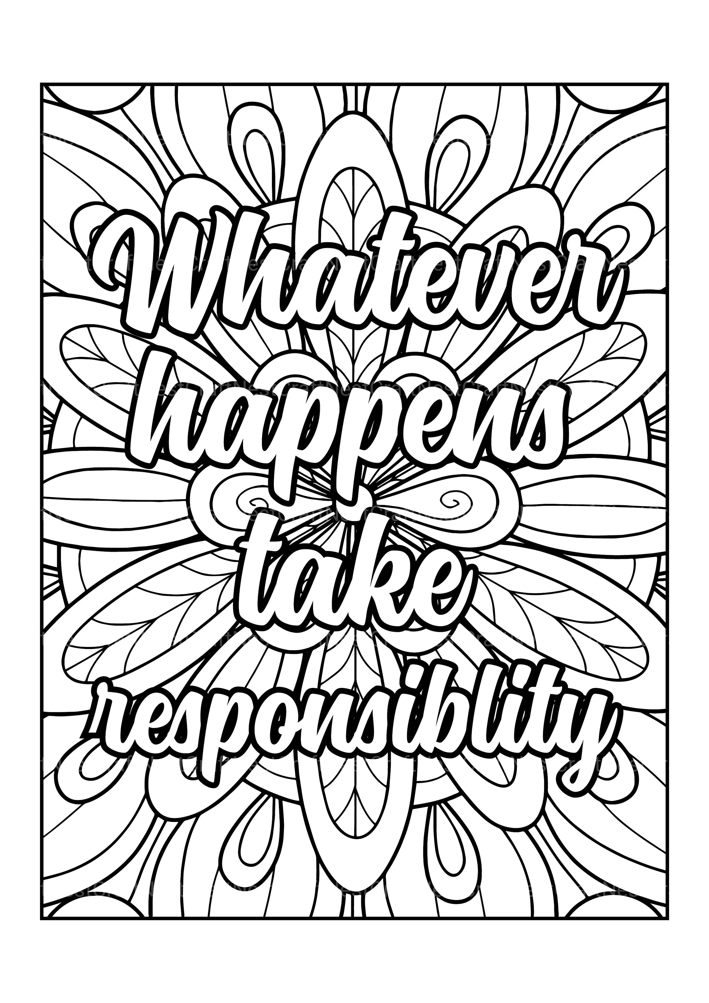 Motivational Quotes Coloring Book 1 - CraftNest - Digital Crafting and Art