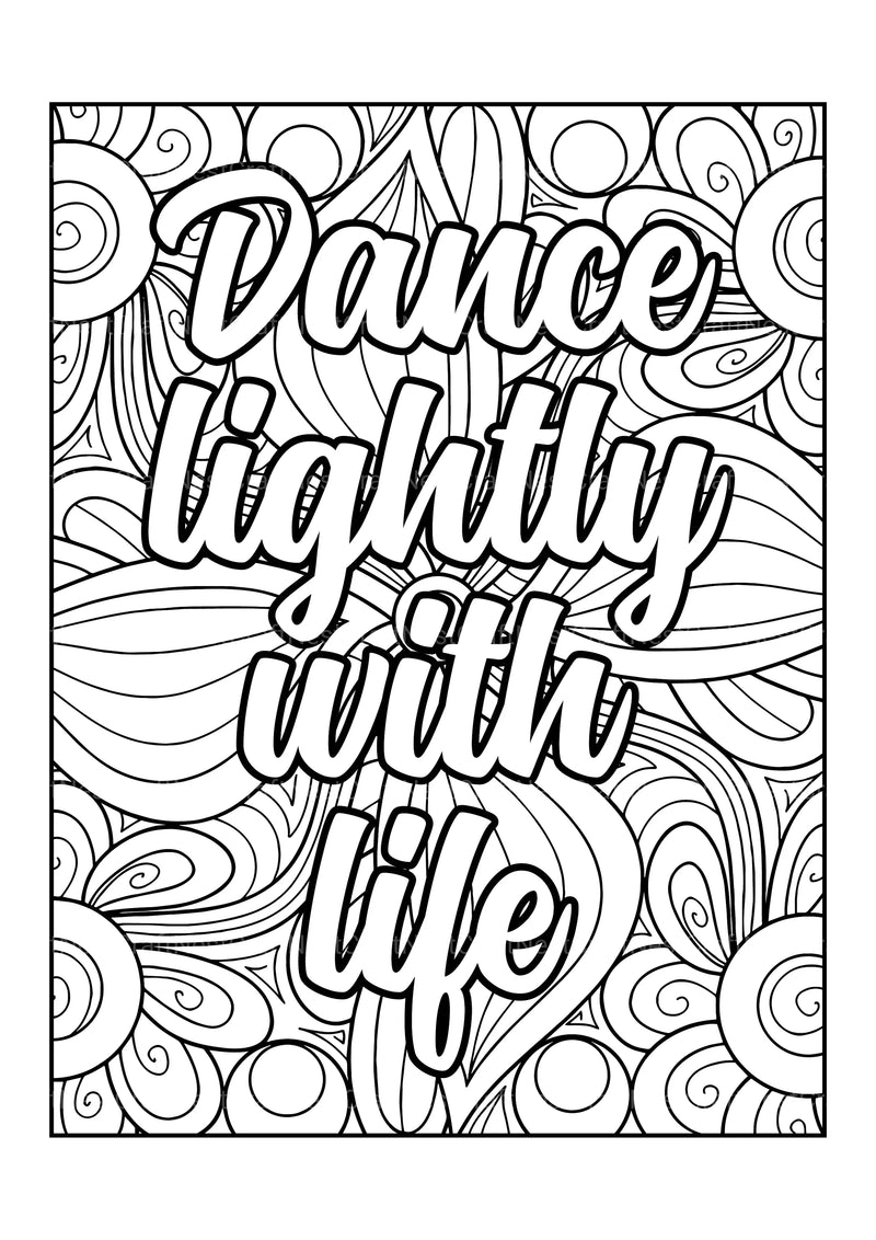 Motivational Quotes Coloring Book 1 - CraftNest - Digital Crafting and Art