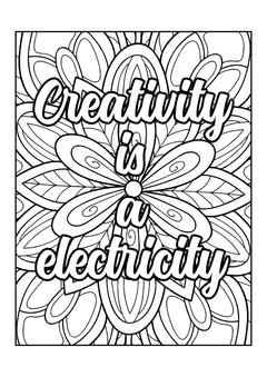 Motivational Quotes Coloring Book 1 - CraftNest - Digital Crafting and Art