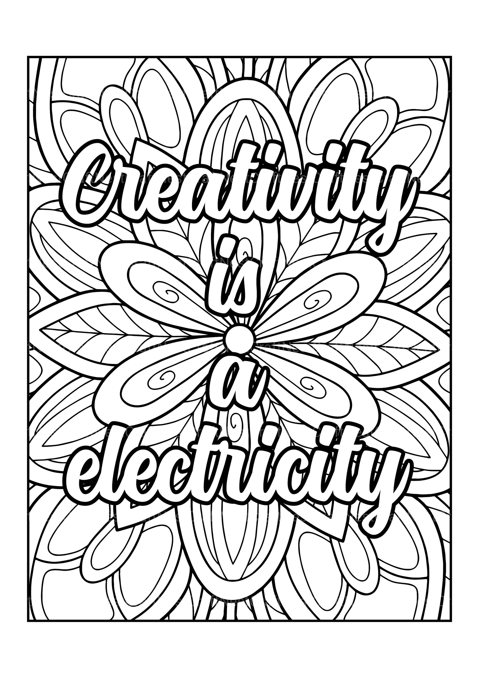 Motivational Quotes Coloring Book 1 - CraftNest - Digital Crafting and Art