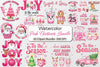 Pink Christmas Clipart Bundle