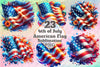 4th of July American Flag Clipart Bundle