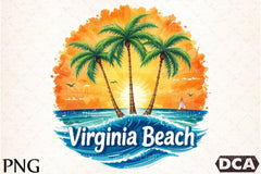 Virginia Beach Clipart Bundle 2 - CraftNest - Digital Crafting and Art
