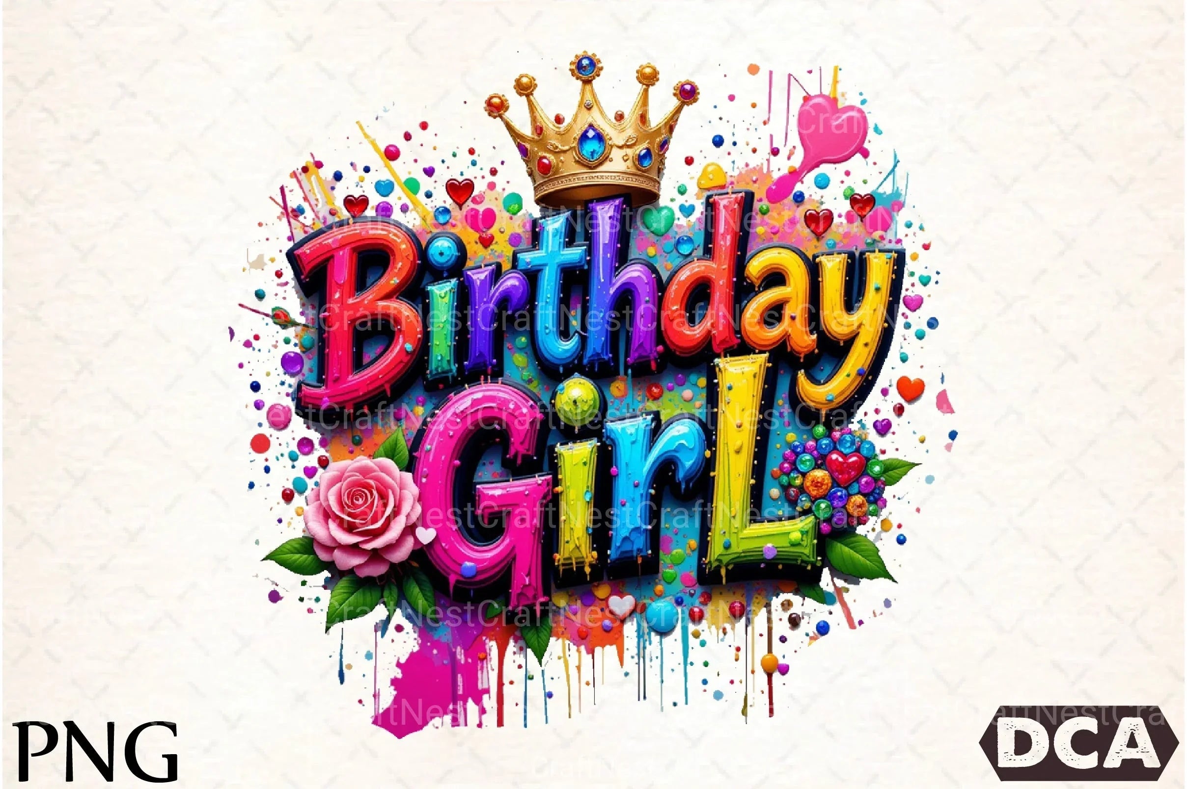 Birthday Girl Clipart Bundle 4 - CraftNest - Digital Crafting and Art