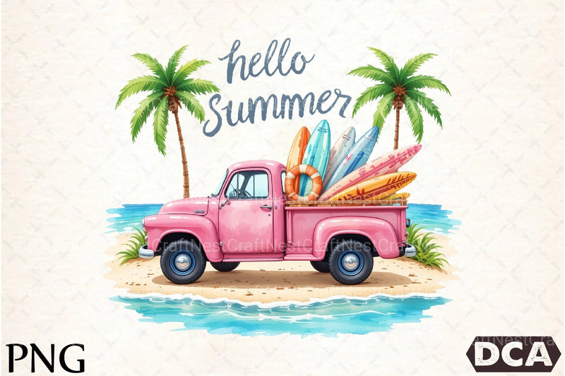 Hello Summer Clipart Bundle 3 - CraftNest - Digital Crafting and Art