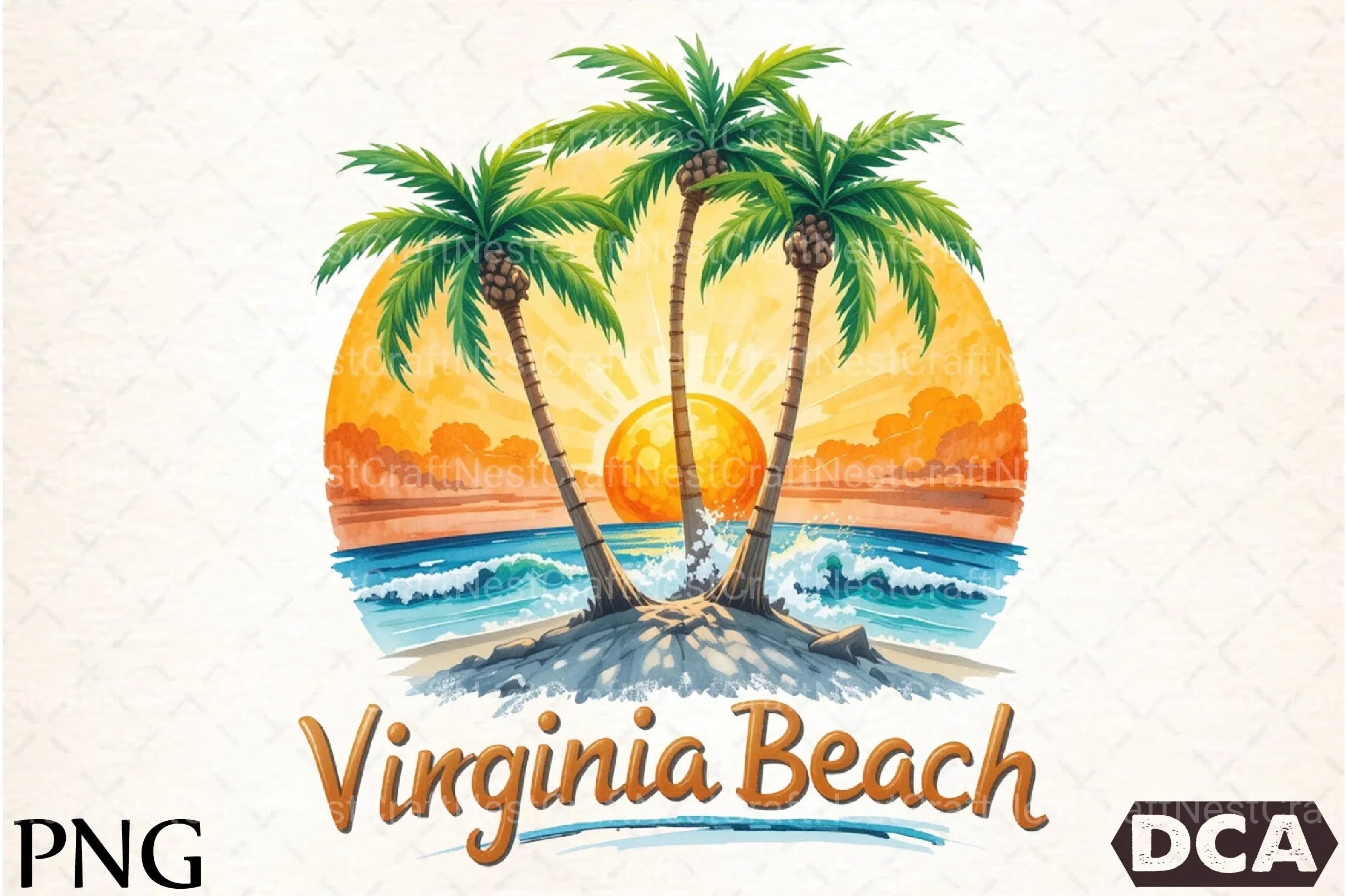 Virginia Beach Clipart Bundle - CraftNest - Digital Crafting and Art