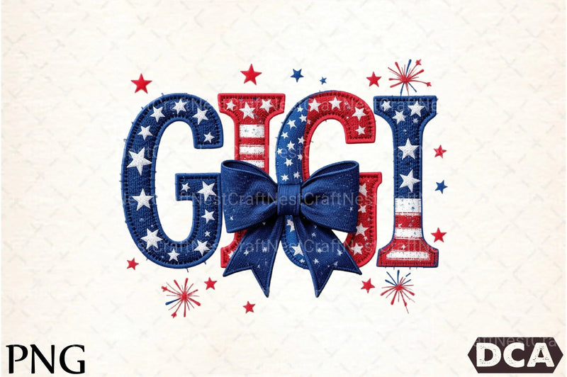 4th of July Gigi Clipart Bundle - CraftNest - Digital Crafting and Art
