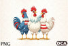 4th of July Chicken Clipart Bundle