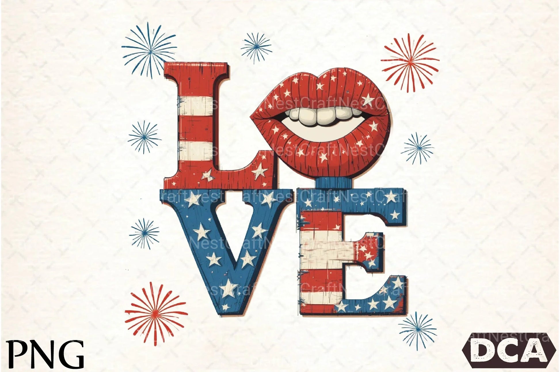 4th of July Love Clipart Bundle 33 - CraftNest - Digital Crafting and Art