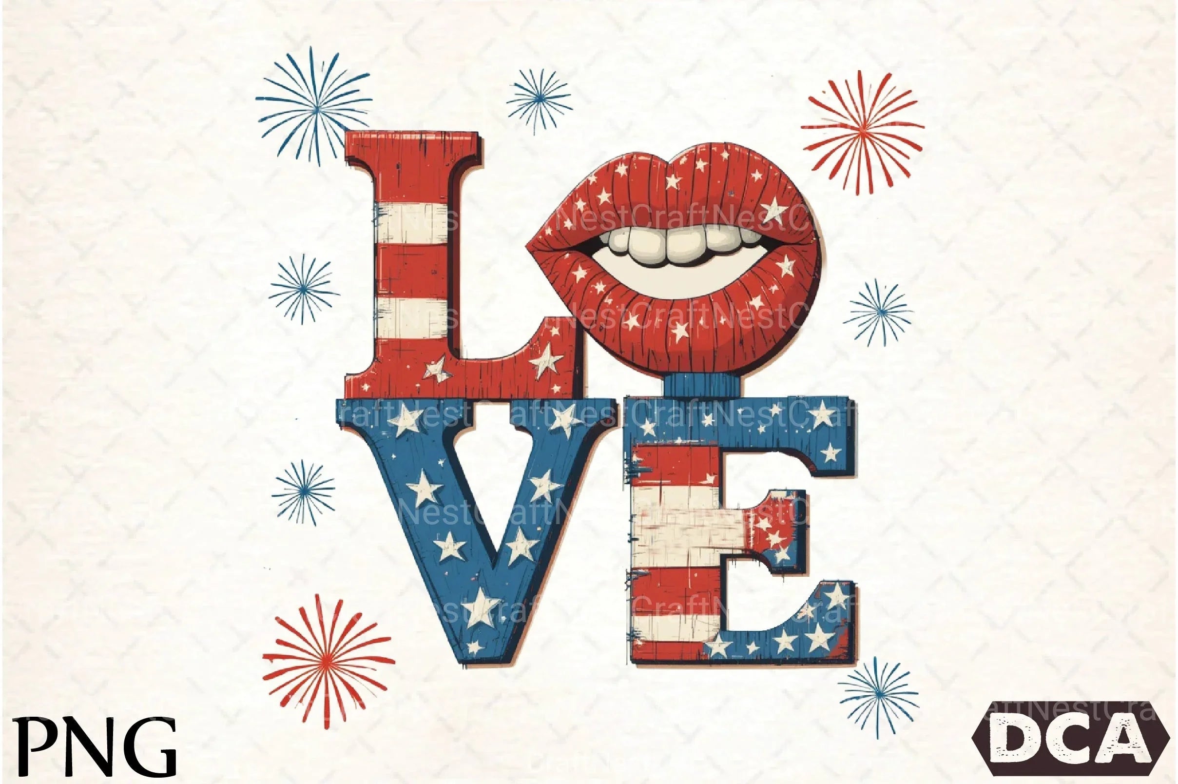 4th of July Love Clipart Bundle 33 - CraftNest - Digital Crafting and Art