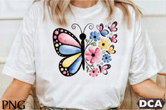 Floral Butterfly Clipart Bundle 55 - CraftNest - Digital Crafting and Art