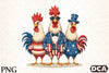 4th of July Chicken Clipart Bundle