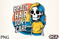 Beach Hair Don't Care Clipart Bundle 1 - CraftNest - Digital Crafting and Art
